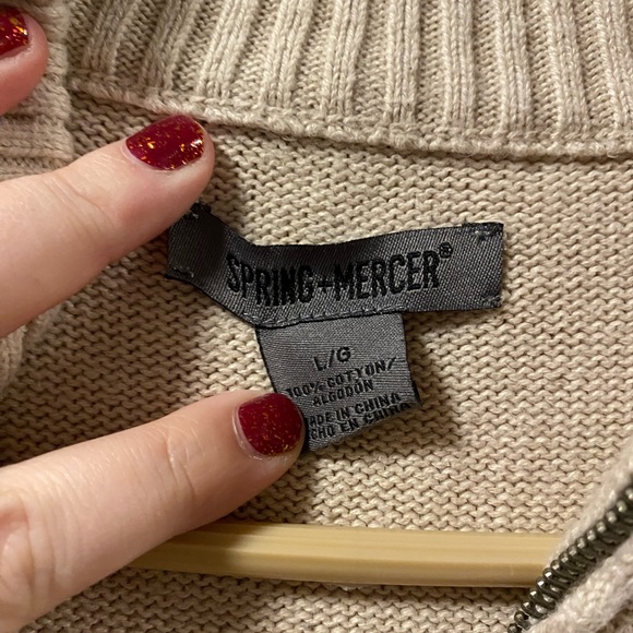 Men’s 3/4 Zip Sweater. - Picture 3 of 3